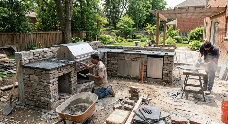 Outdoor Kitchen Construction in Summerville, SC