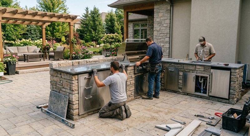 Outdoor Kitchen Installation in Summerville, SC