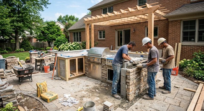 Outdoor Kitchen Remodeling in Pearland, TX