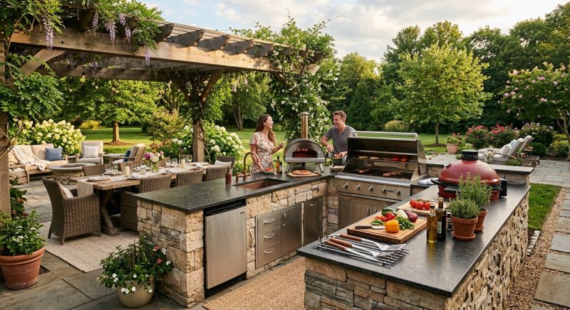 Outdoor Kitchen Renovation in Napa, CA