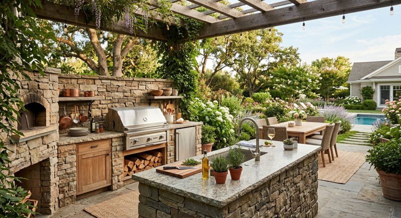 Outdoor Kitchen Renovation in Conroe, TX